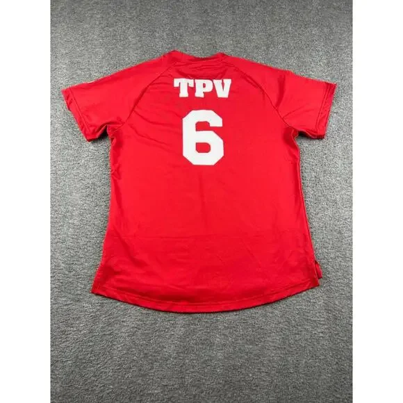 Adidas Red Kids Soccer Jersey Size Medium - Picture 2 of 5